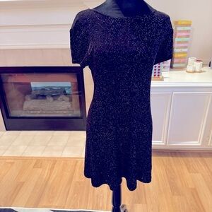 ALL THAT JAZZ Vintage Sparkle Black Dress Size Medium GVC